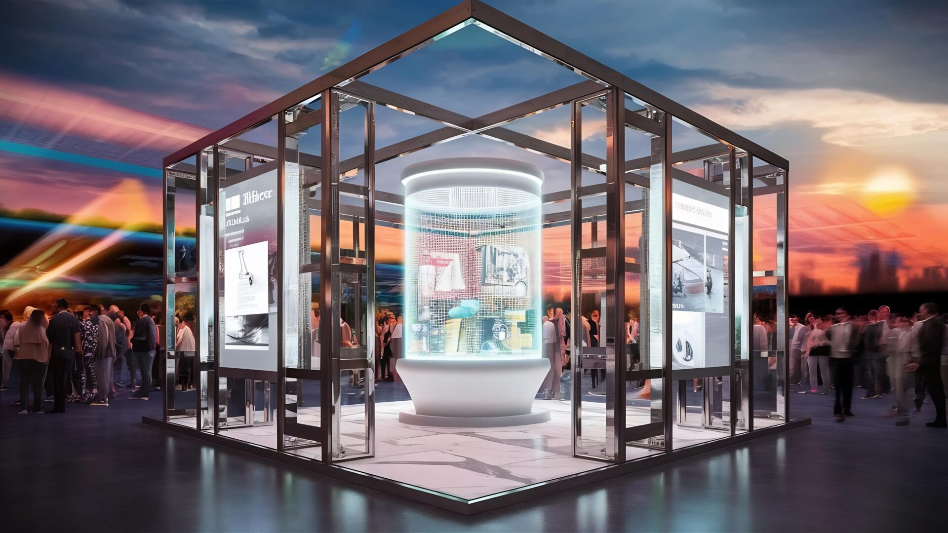 Innovative booth concept created by Exhibition Stand Designers in Dubai for trade shows and corporate exhibitions