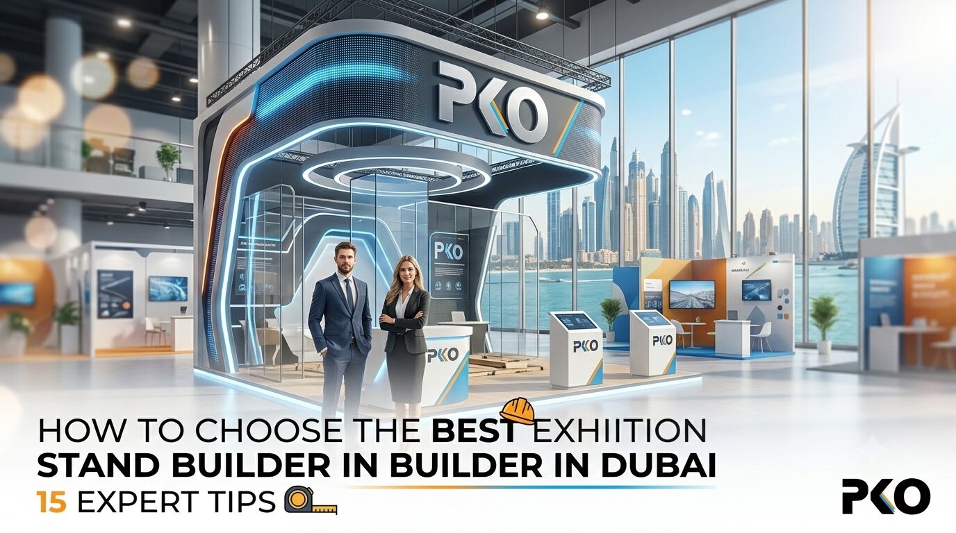Exhibition Stand Builder in Dubai – PKO Futuristic Stand Near Burj Al Arab