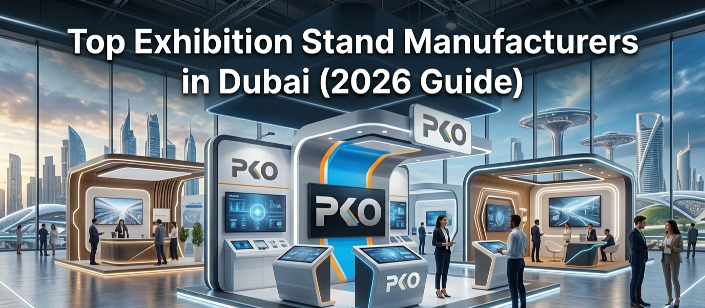 Top Exhibition Stand Manufacturers Dubai – Futuristic PKO Stand Design 2026
